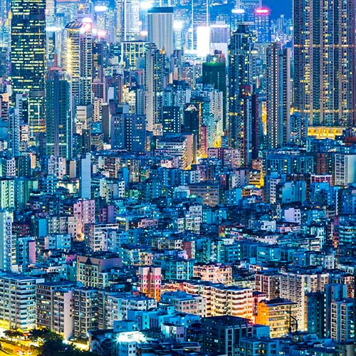 Cityscape in Hong Kong